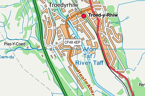 CF48 4EP map - OS VectorMap District (Ordnance Survey)