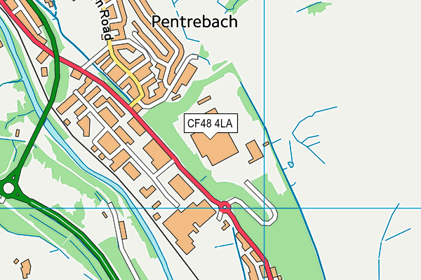 CF48 4LA map - OS VectorMap District (Ordnance Survey)