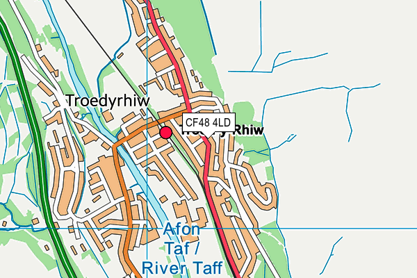 CF48 4LD map - OS VectorMap District (Ordnance Survey)