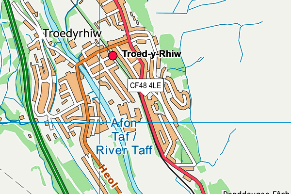 CF48 4LE map - OS VectorMap District (Ordnance Survey)