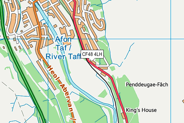 CF48 4LH map - OS VectorMap District (Ordnance Survey)