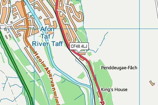 CF48 4LJ map - OS VectorMap District (Ordnance Survey)