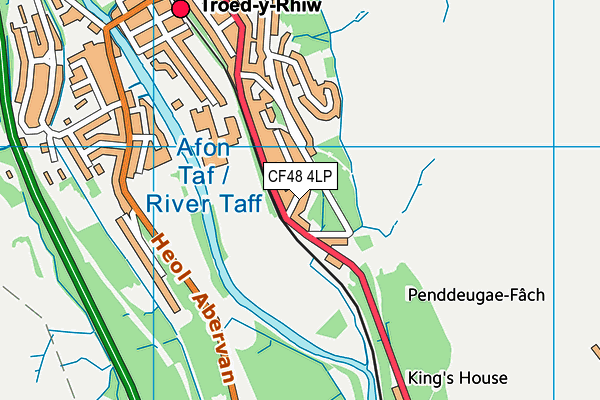 CF48 4LP map - OS VectorMap District (Ordnance Survey)