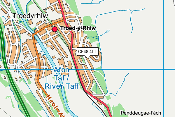 CF48 4LT map - OS VectorMap District (Ordnance Survey)