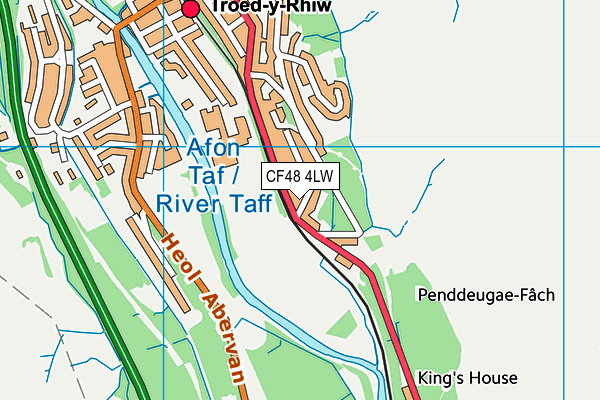 CF48 4LW map - OS VectorMap District (Ordnance Survey)