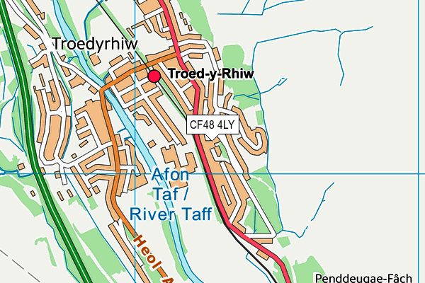 CF48 4LY map - OS VectorMap District (Ordnance Survey)