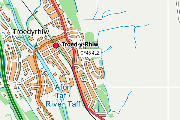 CF48 4LZ map - OS VectorMap District (Ordnance Survey)