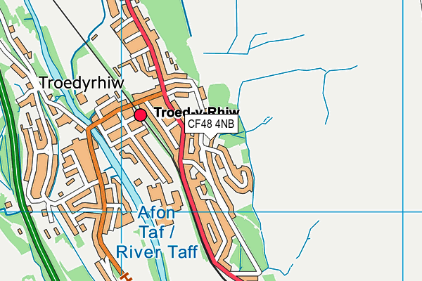 CF48 4NB map - OS VectorMap District (Ordnance Survey)