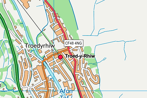 CF48 4NG map - OS VectorMap District (Ordnance Survey)