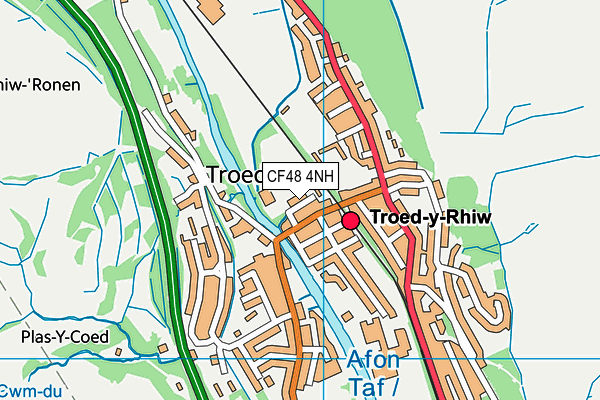 CF48 4NH map - OS VectorMap District (Ordnance Survey)