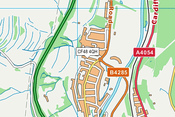 CF48 4QH map - OS VectorMap District (Ordnance Survey)