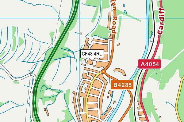 CF48 4RL map - OS VectorMap District (Ordnance Survey)