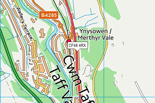 CF48 4RX map - OS VectorMap District (Ordnance Survey)