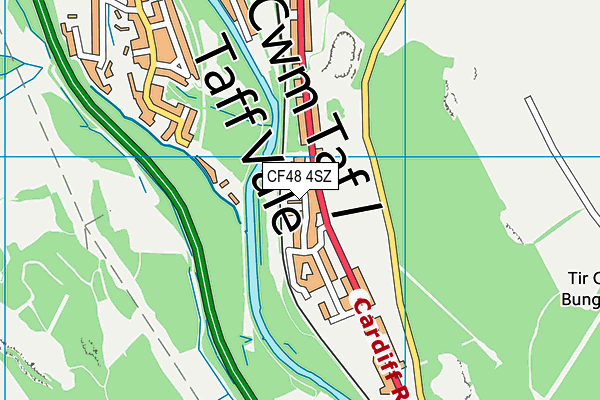 CF48 4SZ map - OS VectorMap District (Ordnance Survey)