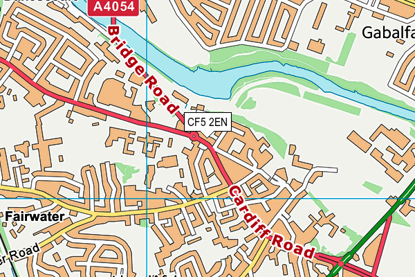 CF5 2EN map - OS VectorMap District (Ordnance Survey)