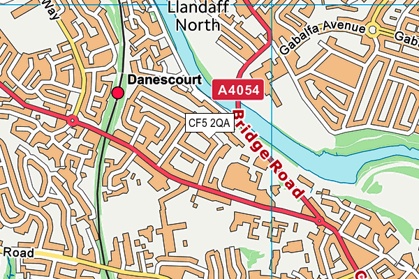 Ysgol Pencae map (CF5 2QA) - OS VectorMap District (Ordnance Survey)