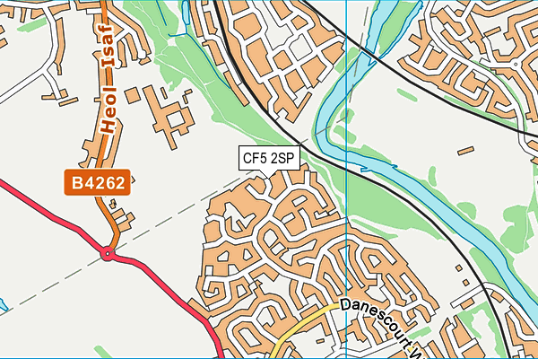 CF5 2SP map - OS VectorMap District (Ordnance Survey)