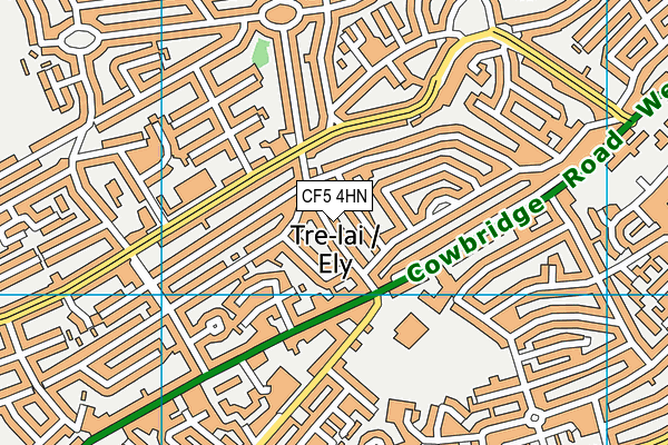 CF5 4HN map - OS VectorMap District (Ordnance Survey)