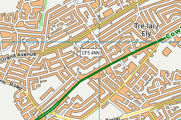 CF5 4NN map - OS VectorMap District (Ordnance Survey)
