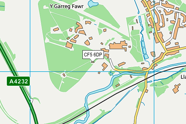 CF5 6DP map - OS VectorMap District (Ordnance Survey)