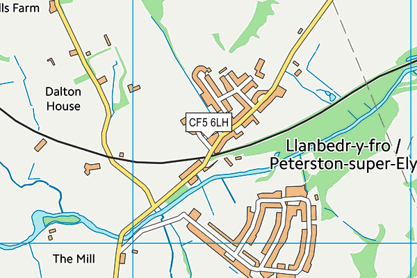 CF5 6LH map - OS VectorMap District (Ordnance Survey)