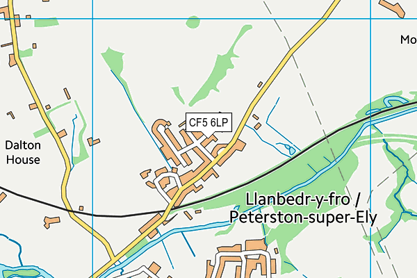 Peterston Super Ely C.I.W. Primary map (CF5 6LP) - OS VectorMap District (Ordnance Survey)