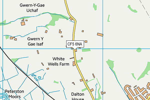 CF5 6NA map - OS VectorMap District (Ordnance Survey)