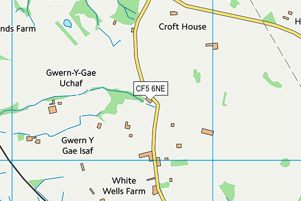 CF5 6NE map - OS VectorMap District (Ordnance Survey)