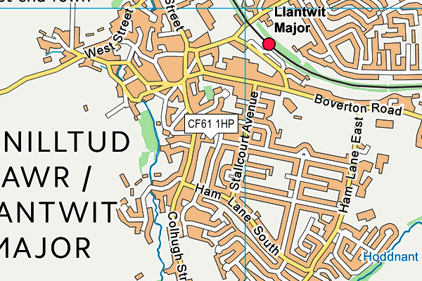 CF61 1HP map - OS VectorMap District (Ordnance Survey)