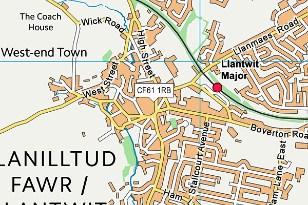 Map of LONDON HOUSE (LLANTWIT MAJOR) MANAGEMENT COMPANY LIMITED at district scale