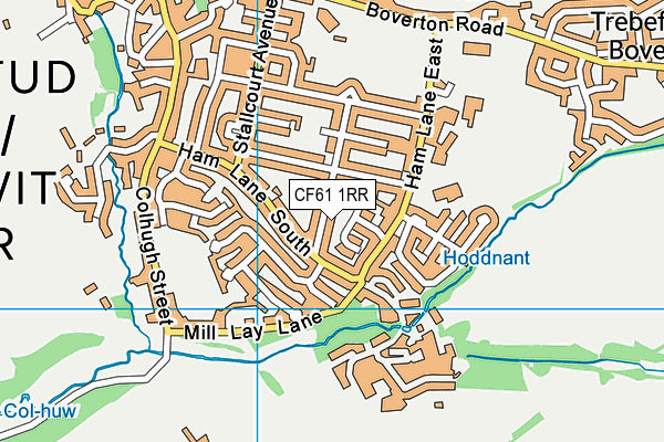 CF61 1RR map - OS VectorMap District (Ordnance Survey)