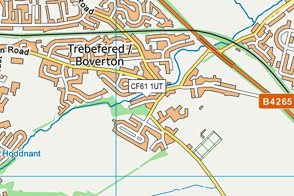 CF61 1UT map - OS VectorMap District (Ordnance Survey)