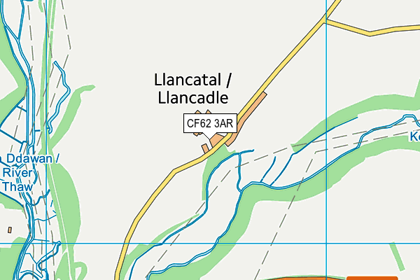 CF62 3AR map - OS VectorMap District (Ordnance Survey)