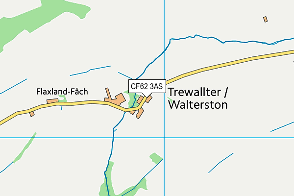 CF62 3AS map - OS VectorMap District (Ordnance Survey)