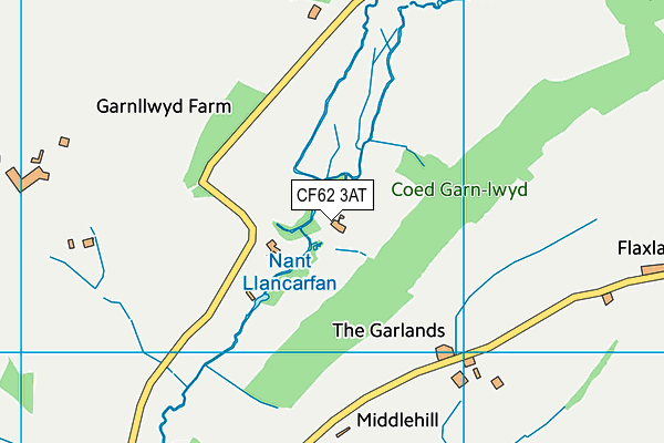 CF62 3AT map - OS VectorMap District (Ordnance Survey)