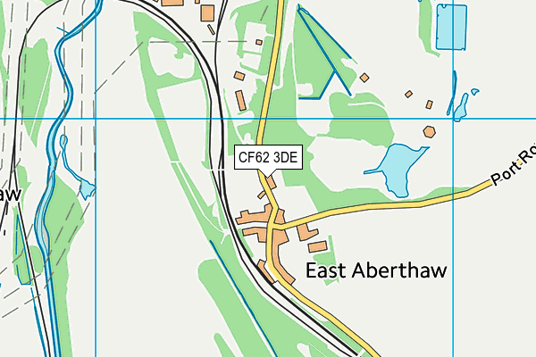 CF62 3DE map - OS VectorMap District (Ordnance Survey)