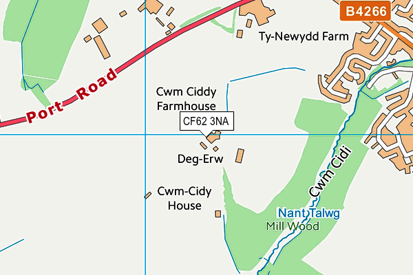 CF62 3NA map - OS VectorMap District (Ordnance Survey)