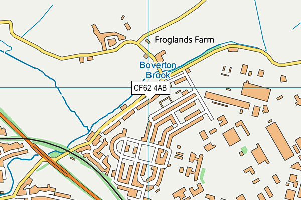 CF62 4AB map - OS VectorMap District (Ordnance Survey)