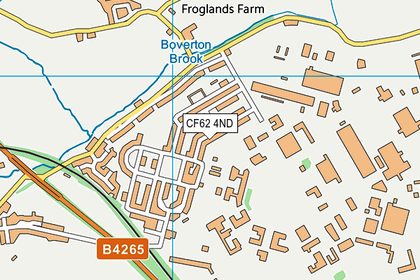 CF62 4ND map - OS VectorMap District (Ordnance Survey)