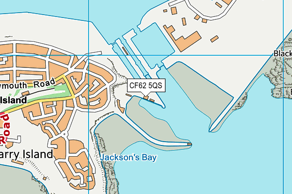 CF62 5QS map - OS VectorMap District (Ordnance Survey)