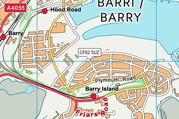 Barry Island Primary map (CF62 5UZ) - OS VectorMap District (Ordnance Survey)