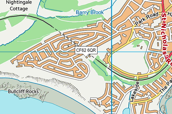 CF62 6QR map - OS VectorMap District (Ordnance Survey)