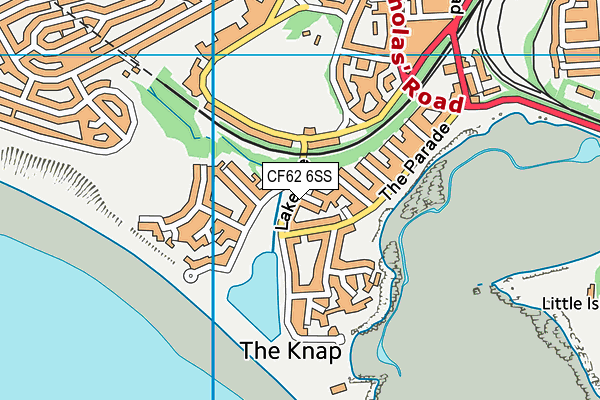 CF62 6SS map - OS VectorMap District (Ordnance Survey)