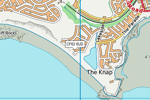 CF62 6UD map - OS VectorMap District (Ordnance Survey)