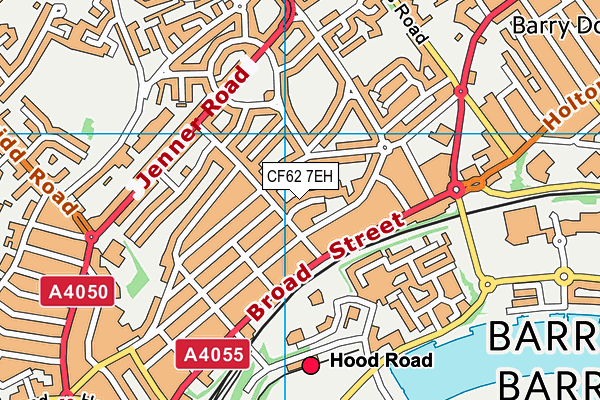 CF62 7EH map - OS VectorMap District (Ordnance Survey)