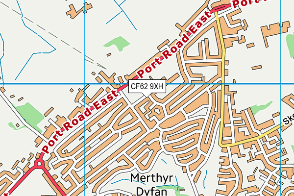 Colcot Primary School map (CF62 9XH) - OS VectorMap District (Ordnance Survey)