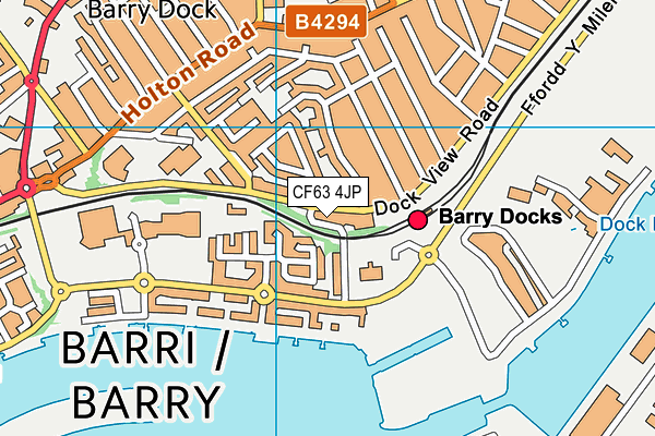 Map of C & G PROPERTIES (BARRY) LIMITED at district scale