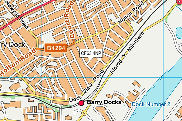 CF63 4NP map - OS VectorMap District (Ordnance Survey)