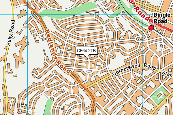 CF64 2TB map - OS VectorMap District (Ordnance Survey)