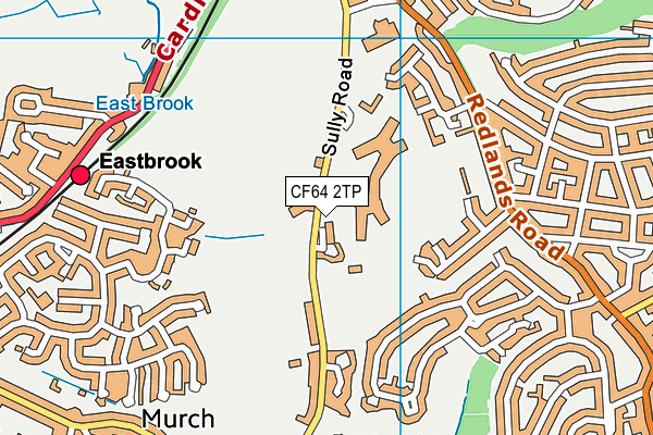 Ysgol Y Deri map (CF64 2TP) - OS VectorMap District (Ordnance Survey)